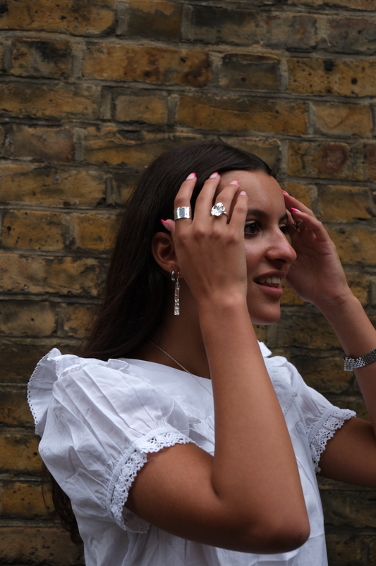 Hammered Cuff Ring