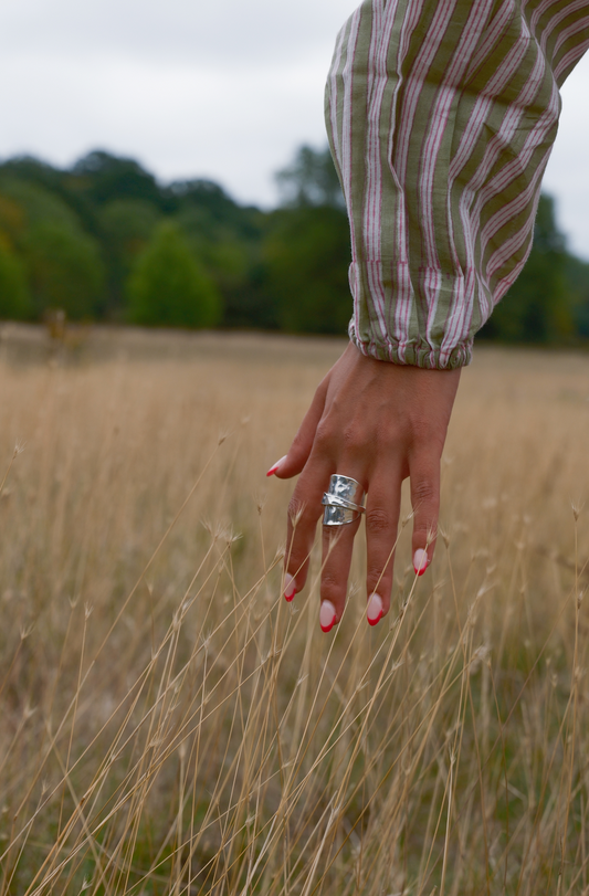 Hammered Spoon Ring